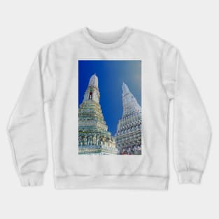 Prangs at Wat Arun, Bangkok Crewneck Sweatshirt